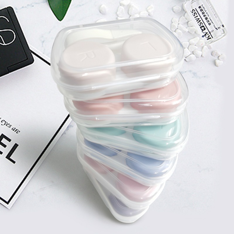 Hộp Đựng Kính Áp Tròng Mỹ Phẩm Du Lịch Mini Màu Ngẫu Nhiên
