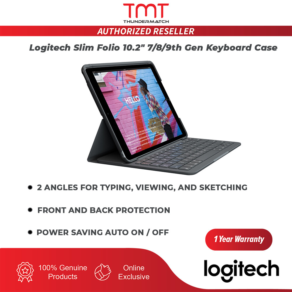 Logitech Keyboard Case for iPad Pro, iPad Air, iPad 10.2 Combo Touch