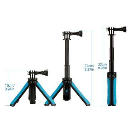 MINI แบบพกพาเสาต่อขยาย Handheld Self - POLE Shorty Go Pro ขาตั้งกล้อง Monopod Stick ขายึดกล้องโกโปรชุดกล้องถ่ายภาพ