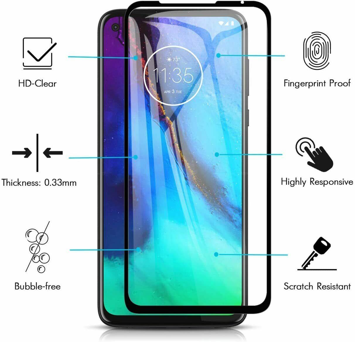 [Songful] 2 chiếc cho Google Pixel 4A caseswill bảo hiểm đầy đủ kính cường lực miếng dán bảo vệ màn hình