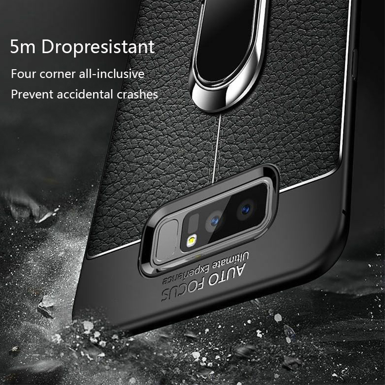 LANLIN For Samsung Galaxy Note 9 Phone Case, Luxury Ultra Slim Leather Pattern All-inclusive Protection Dermatoglyph Back Cover For Samsung Note 9 Case