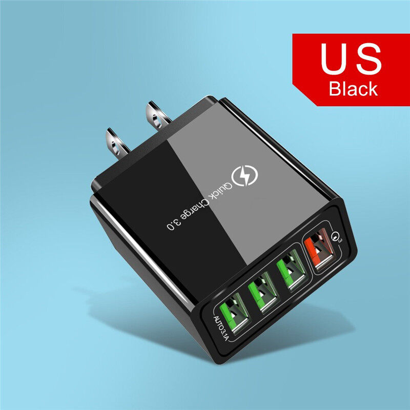 Kebeteme 120w dual usb type c charger pd quick charging charger adapter multi-port charging head