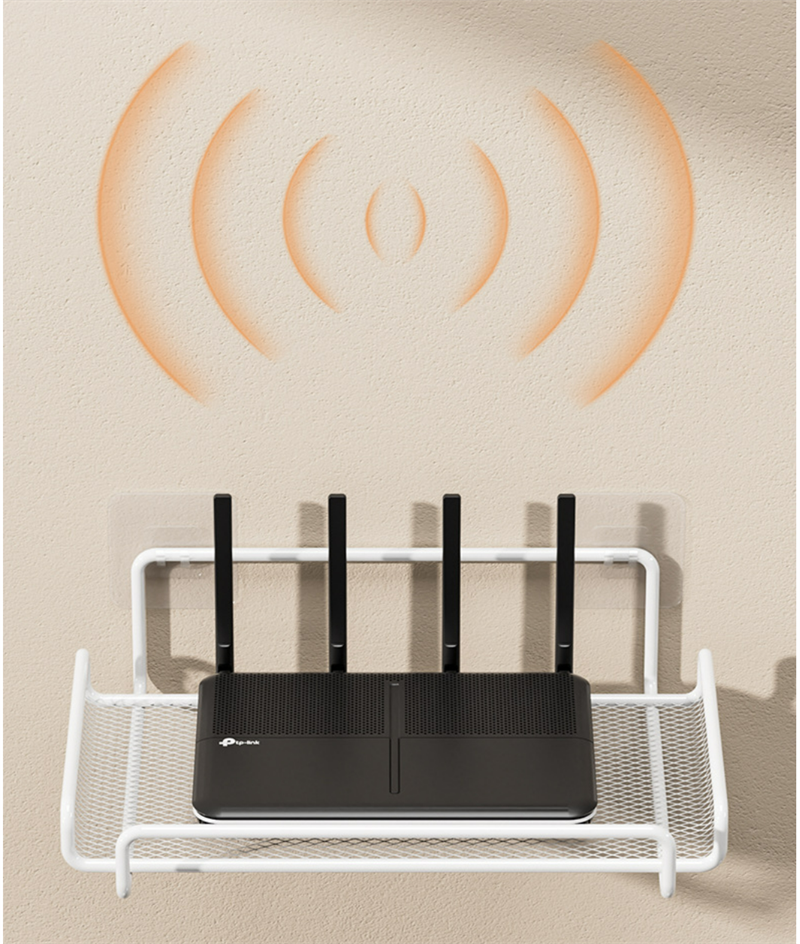 SXH Router Placement Rack Non Perforated Wall Projector Wall Mounted Tv Set-Top Box Storage Rack Wall Mounted Storage