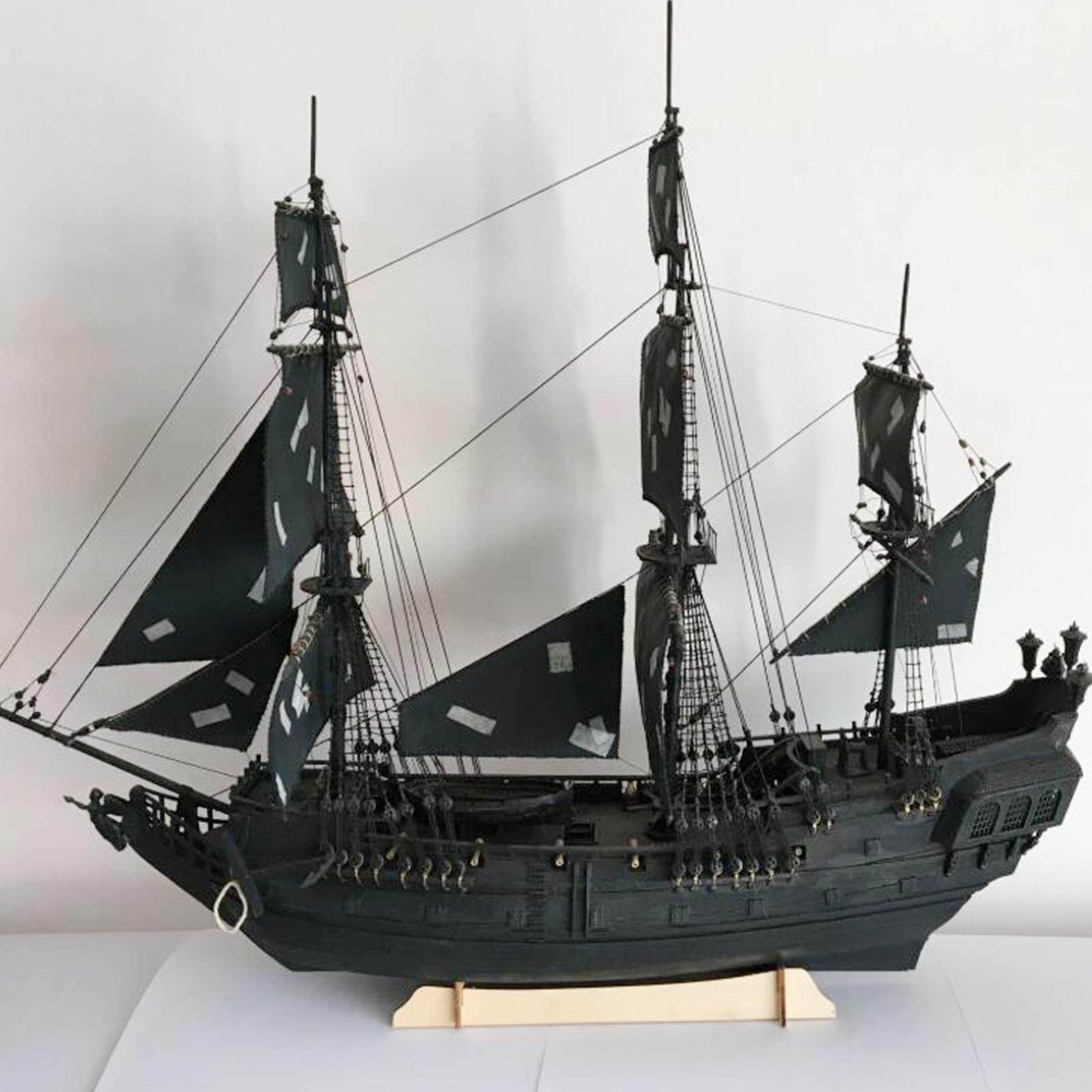 Modelo De Madera Del Barco Perla Negra, Velero Decorativo, Figura De ...