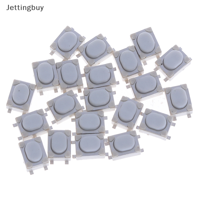 【Jettingbuy】flash Sale 20 cái 3x4x2.5mm SMD công tắc nhấn 4 pin cảm ứng công tắc kích hoạt siêu nhỏ Đẩy công tắc nút