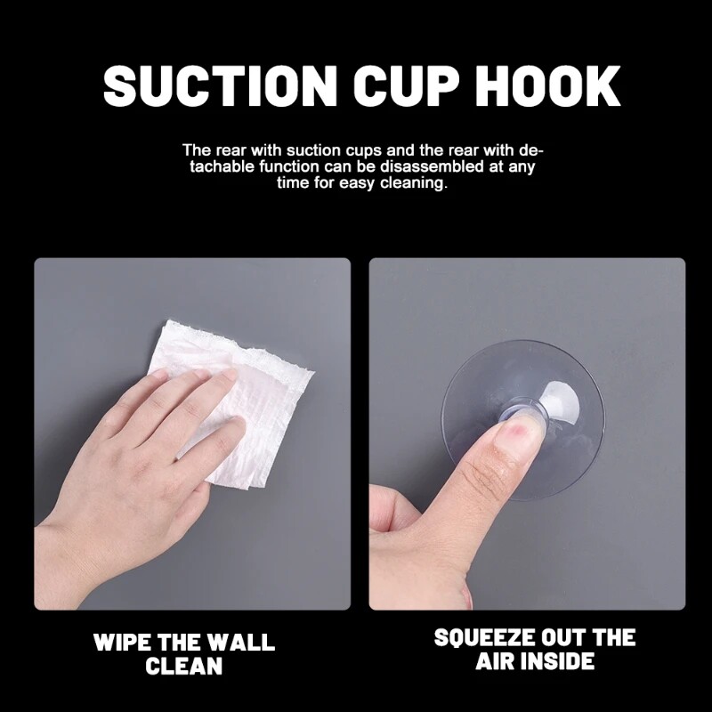 10/1 cái núm hút cao su trong suốt cốc hút Silicone núm hút cao su cốc hút mạnh núm hút cao su tường nhà bếp phòng tắm móc kính cửa sổ cung cấp PVC