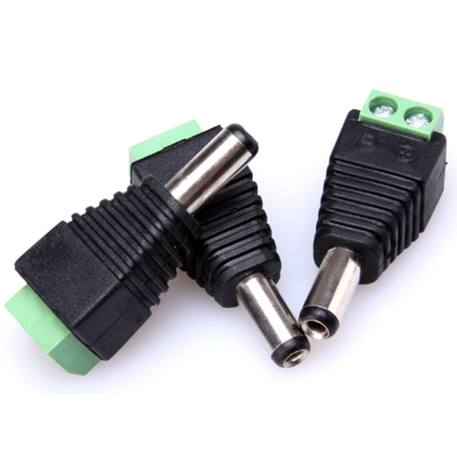 DC Power Connector Power Jack Adapter 12V Superior Contact 10Pcs for CCTV Camera