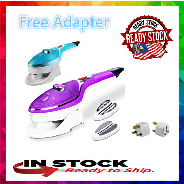 Steam Iron 2 In 1 Garment Steamer Non Stick Tobi Travel Iron Steam Q Steamiron Free 3 Pin Adaptor Lazada