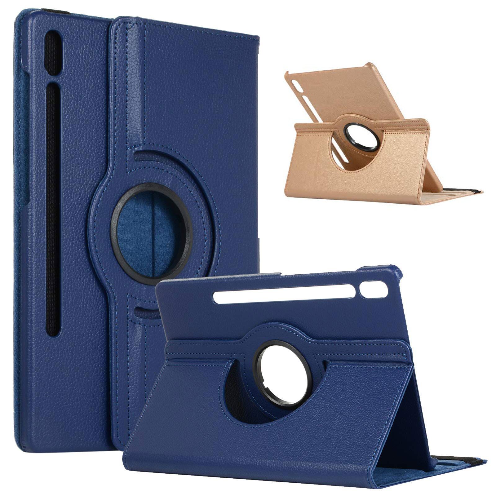Lenuo for samsung galaxy tab s7 s8 s9 plus fe case 360 rotating leather flip smart protective cover casing x710 x810 case tab s7+ case tab s8+ case tab s9+ case