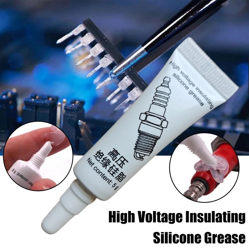 Automotive Spark Plug Insulating Silicone Grease Low Temperature Corrosion Resistance High Voltage Electrical Insulation Silicone Grease Car Spark Plug Protective Agent