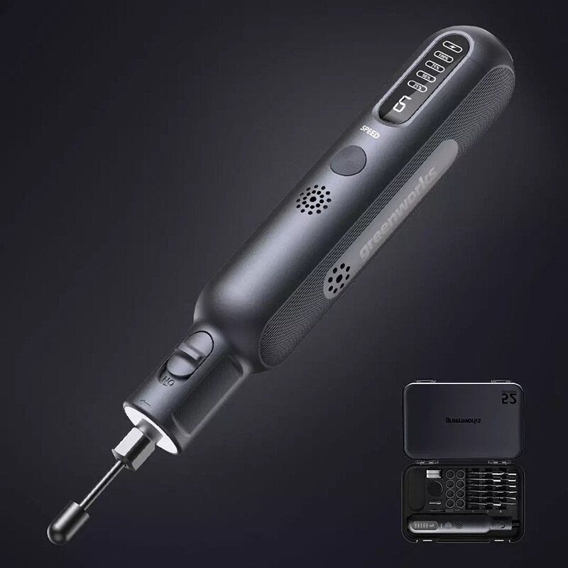 YouPin Greenworks Lithium Electric Grinding Set Home Wood Carving Multifuctional Grinder Engraving Electric Drill Power Polishing Tools
