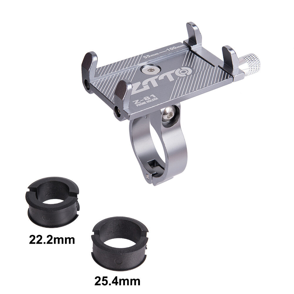 ZTTO Aluminum Alloy Bicycle Mobile Phone Holder Fixed Navigation Support Mountain Bike Road Bike Riding Equipment Electric Car Motorcycle Mobile Phone Bracket SJJ-001