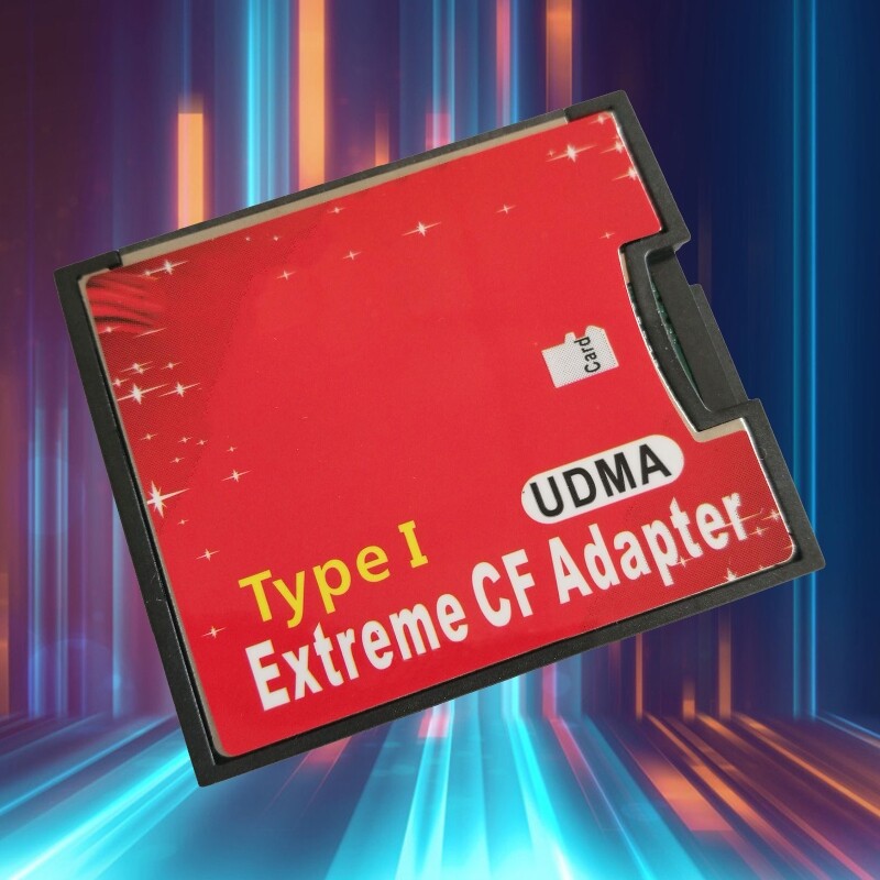 Single Port Micro-SD/SDXC TF to Compact Flash CF Type I Memory Card Reader Adapter