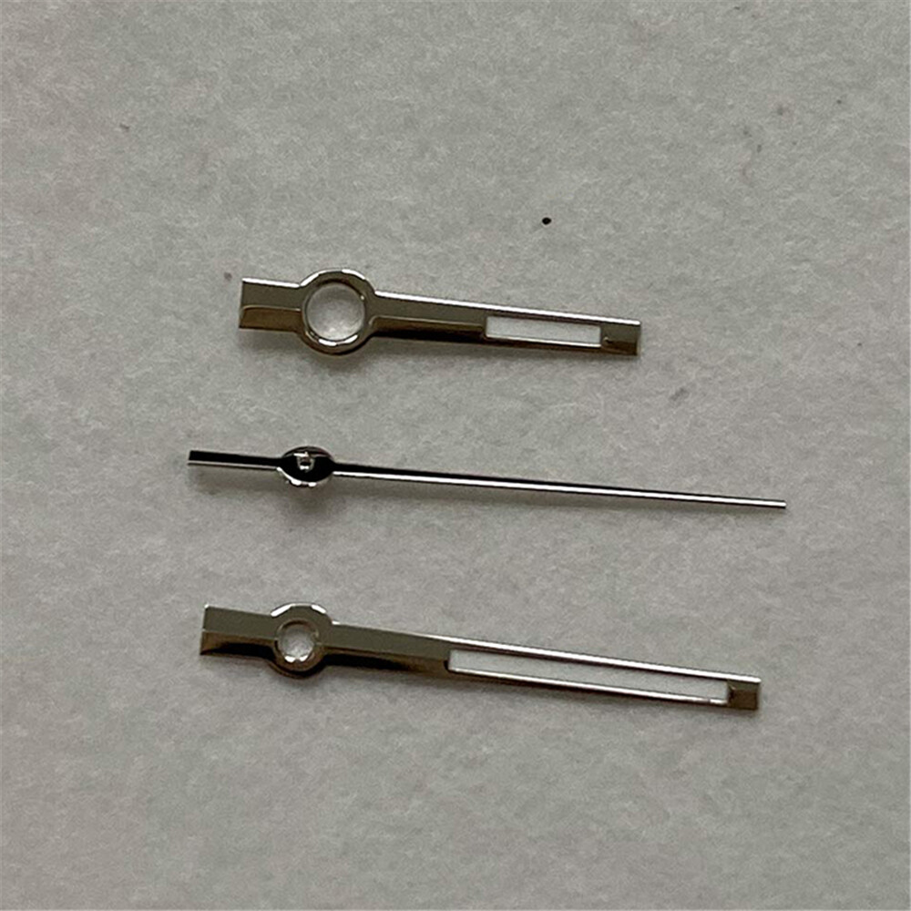 12.5MM Watch Hands Orange Silver for NH35 NH36 Movement Green Luminous Watch Accessories