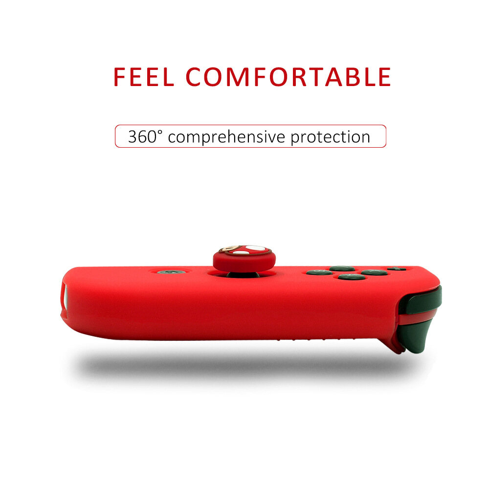 Silicone Handle Cover Non-slip Drop-resistant Protective Sleeve Compatible For Nintendo Switch Joycon