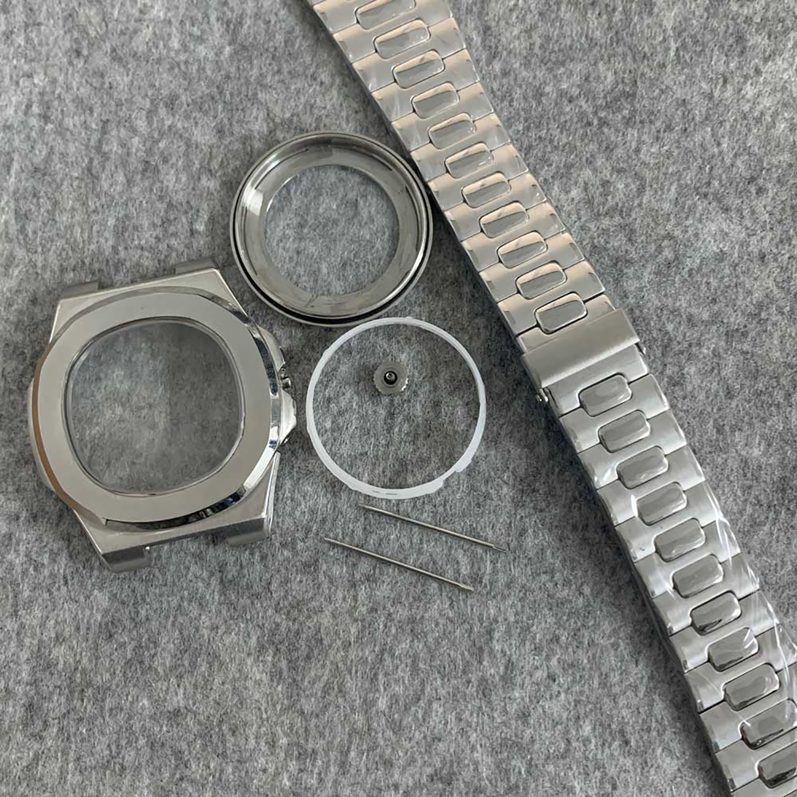 41mm Watch Case Kit Watch Strap Replacement Parts for NH35/NH36/4R Automatic Movement