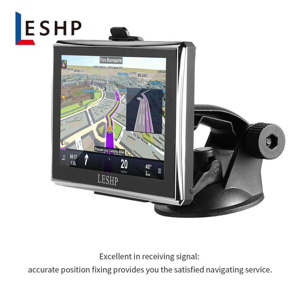 L * Eshp สีดำทนทาน Gps รถยนต์แบบ Hd ตำแหน่งทั่วโลกระบบระบบนำทางหน้าจอสัมผัสแผนที่อัพเกรดฟรีรถบรรทุก Navigators รถยนต์ By Electron3c