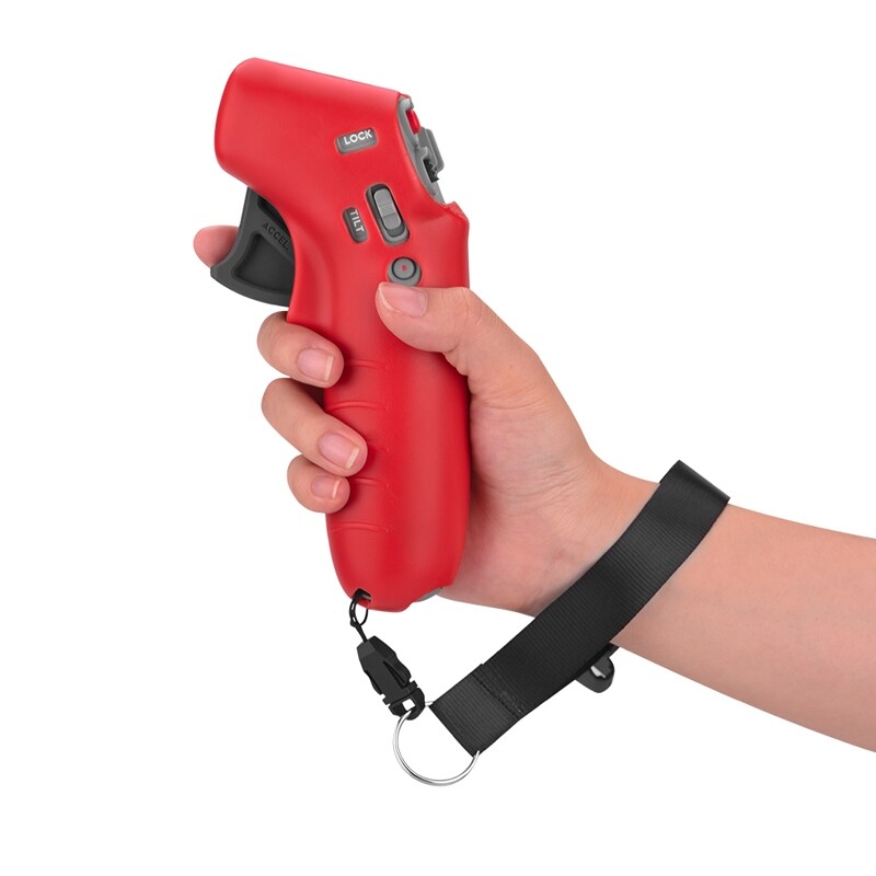 PLZ For DJI FPV Combo Camera Controller Silicone Cover Protective Sleeve Skin Case With Lanyard Red