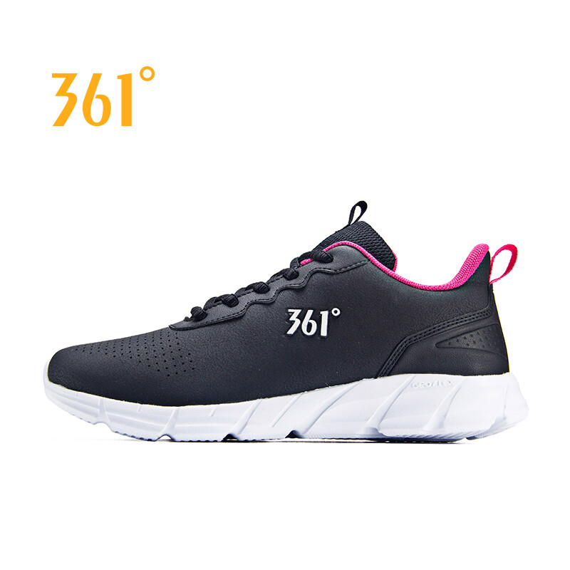 361 Degrees Women's Running Shoes Leather Sneakers Lightweight Breathable 681832281
