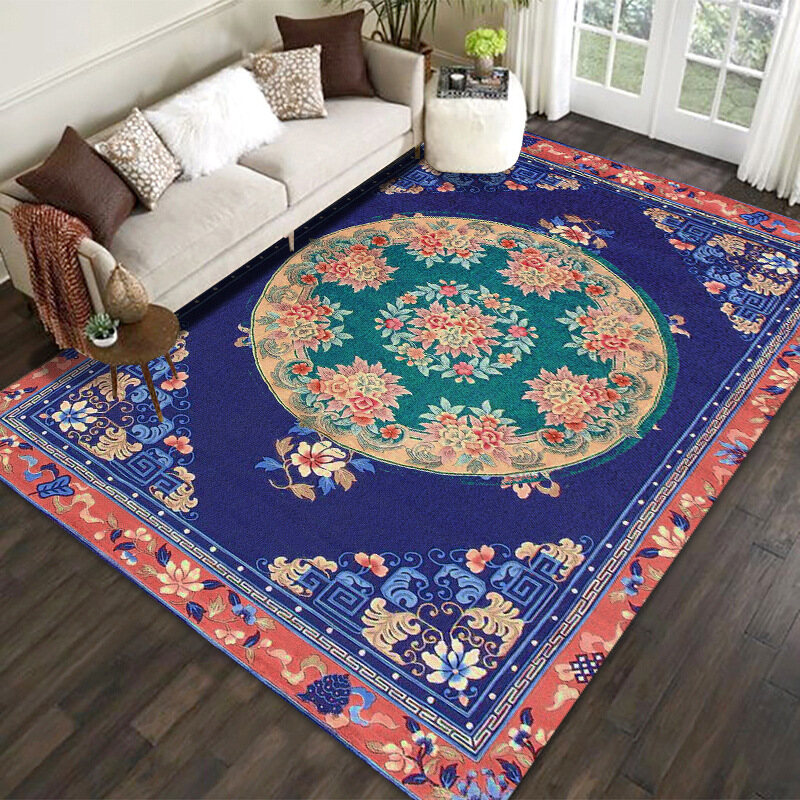Nordic Simple Carpet Chair Mat Geometry Mat Living Room Floor Carpet Tea Table Sofa Thicken Bedside Blanket Mat Full Of Non Slip Mat Soft Carpet Rug Household Floor Mat Tatami Carpet