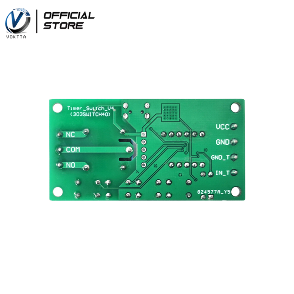 VOKTTA Mô-đun Công Tắc Mạch Rơ Le Thời Gian Trễ Hiển Thị Kỹ Thuật Số LCD 5V-30V Công Tắc Độ Trễ Rơ Le Thời Gian Chu Kỳ Có Thể Điều Chỉnh Tự Làm