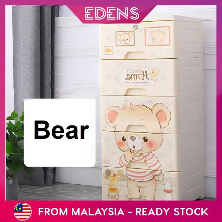 Edens Children S Wardrobe Drawer Type 5 Layer Small Diy Drawer