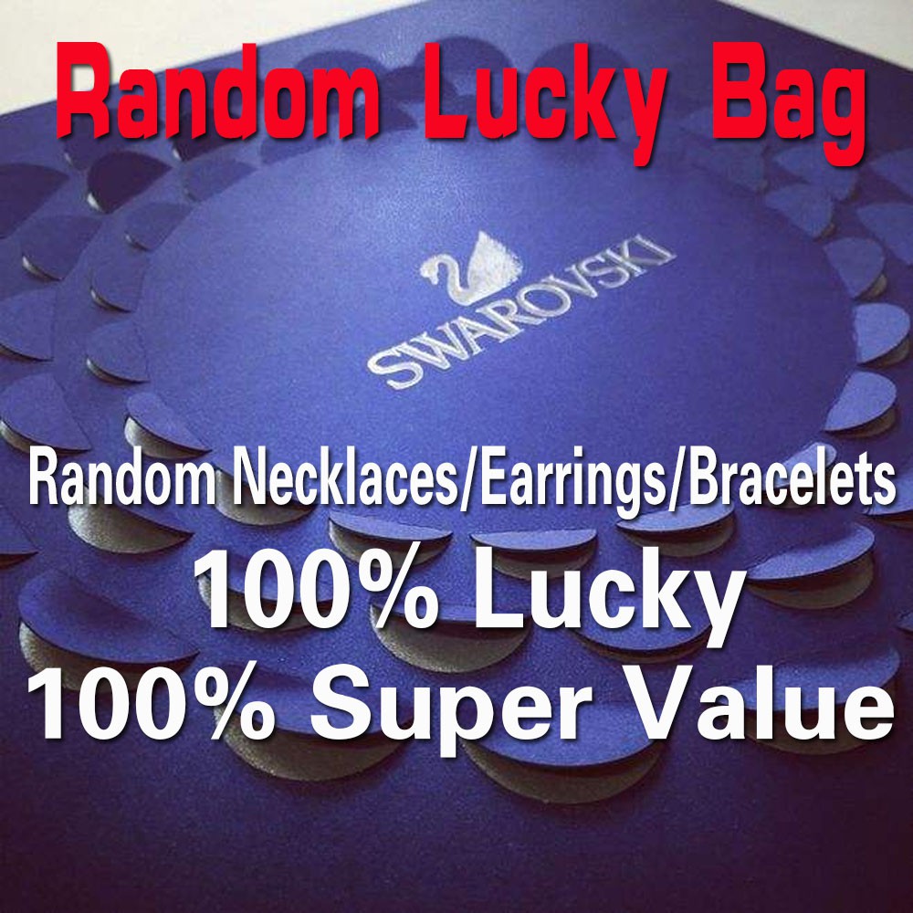 SWAROVSKI Random Lucky Bag Necklace Earrings Bracelet Any Collocation Blind Box