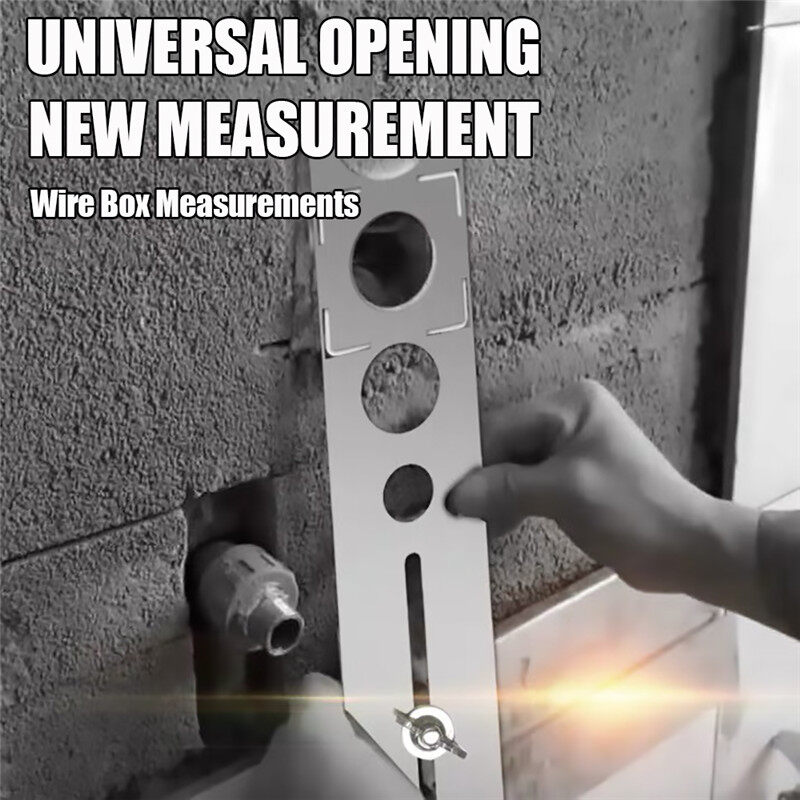 Multi-Functional 360 Degree Adjustable Universal Tile Marble Glass Ceramic Floor Drilling Hole Tools Hole Opener Locator Position Ruler Puncher
