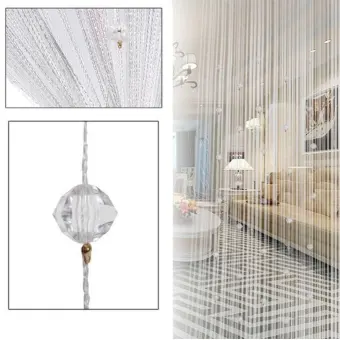 Beaded String Door Curtain Room Divider Window Panel Tassel