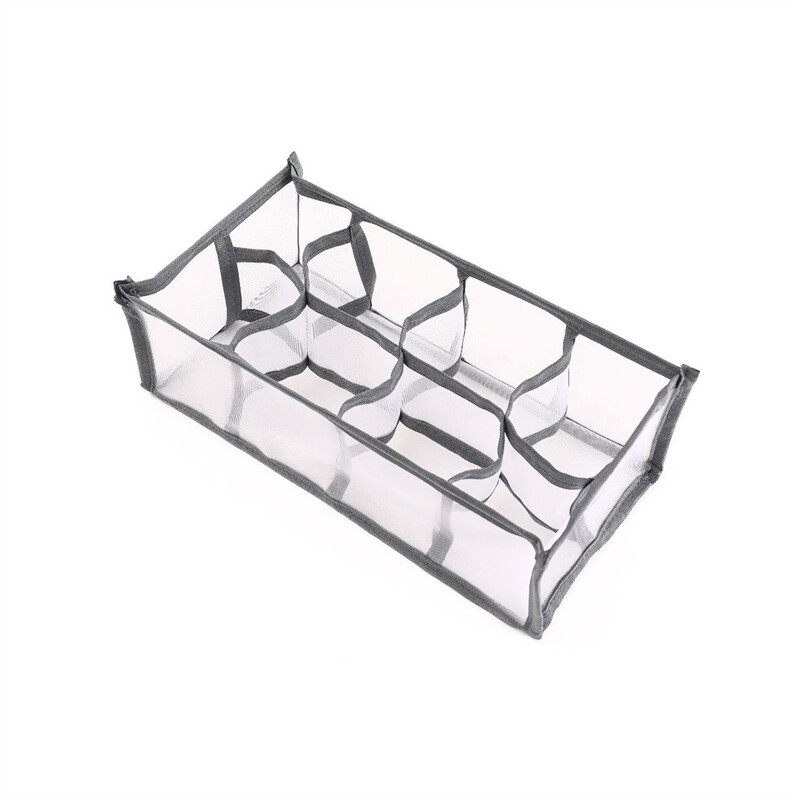 Storage Box Container Drawer Divider Lidded Closet Boxes for Ties Socks Bra Underwear Organizer