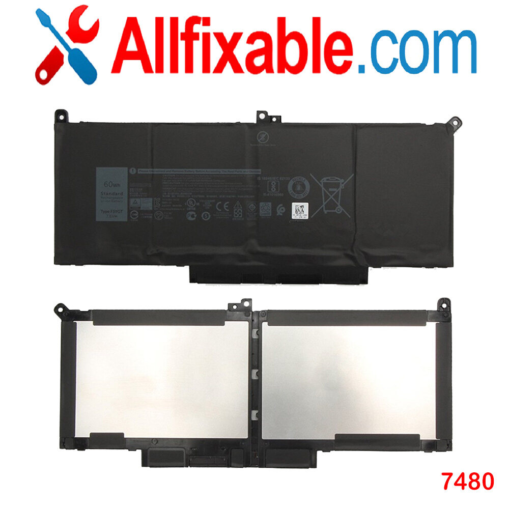 Dell Latitude 7490 7480 Series 4 Cells 7.6V 7500mAH Notebook /Laptop