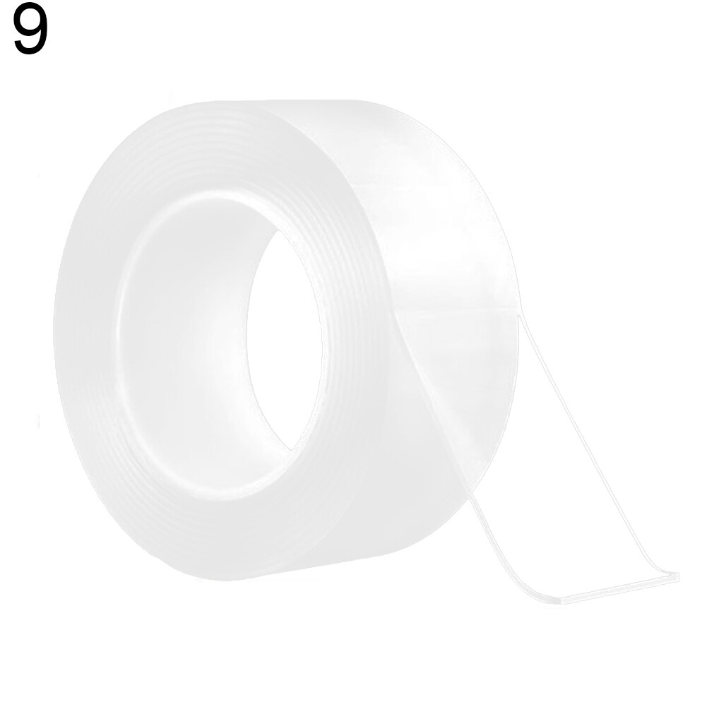 Farfi 2mm Multiuse Transparent Thick Washable Double-sided Adhesive Tape