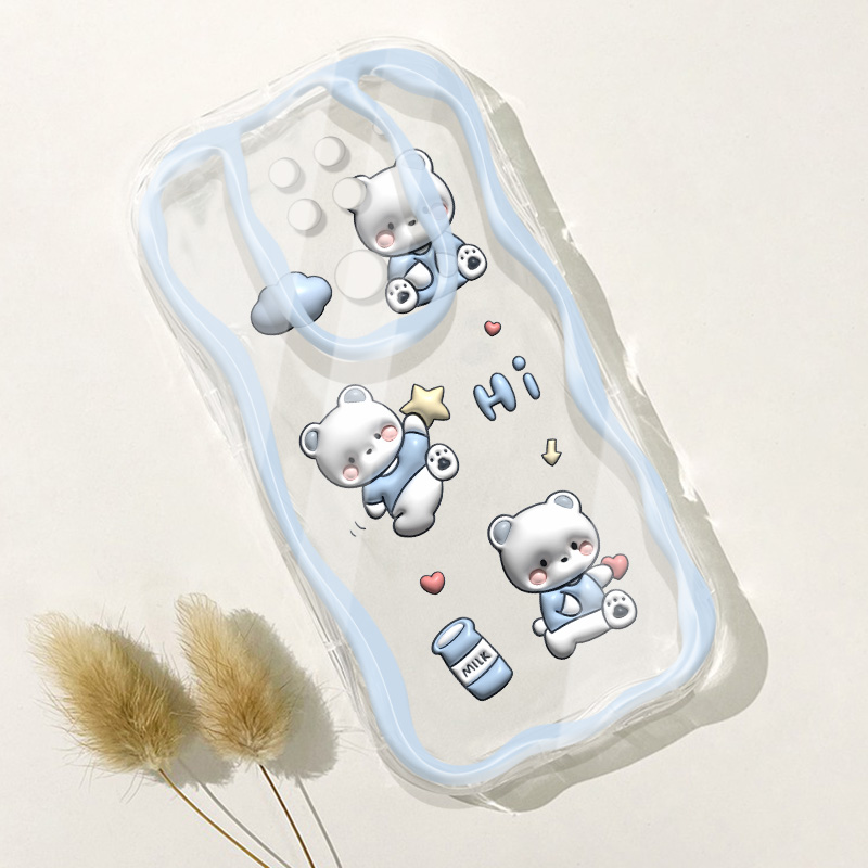 YBD Fashion Cute Case For Xiaomi Redmi Note 9 10 LITE Note 9S Note 9 Pro Note 9 Pro Max POCO M2 Pro Wavy Cases Moon Cartoon pattern Casing
