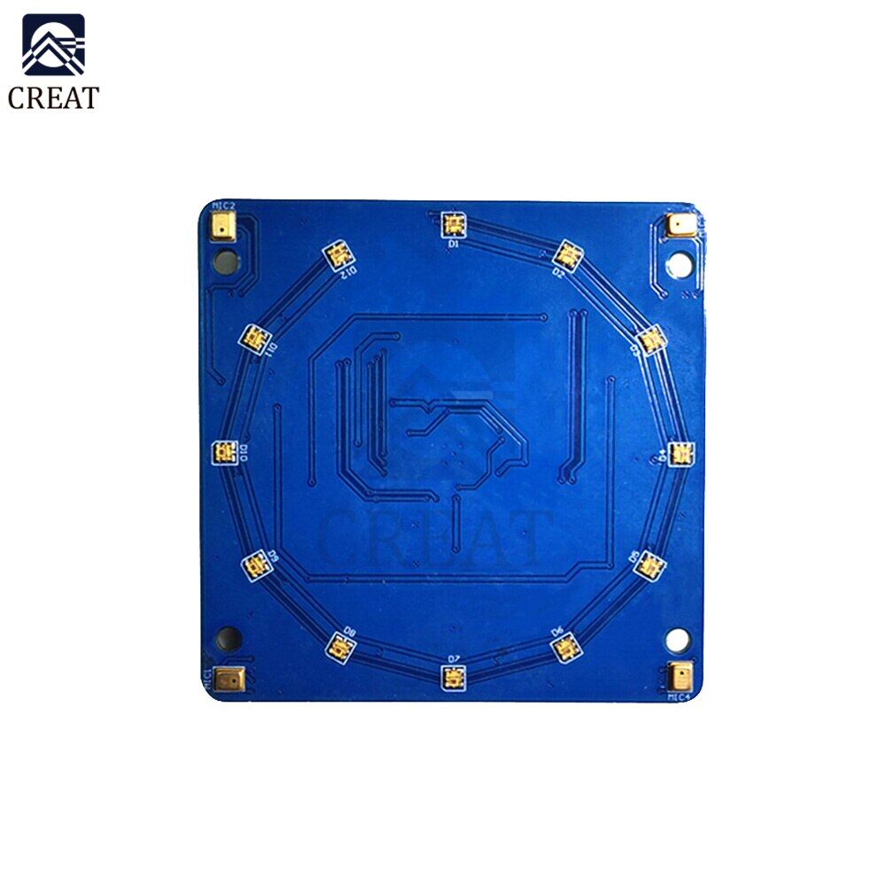 1 Bảng Nhận Dạng Giọng Nói Mô-đun Giải Mã Âm Thanh AC108 Bảng Mở Rộng Card Âm Thanh 4 Micrô Cho Raspberry Pi