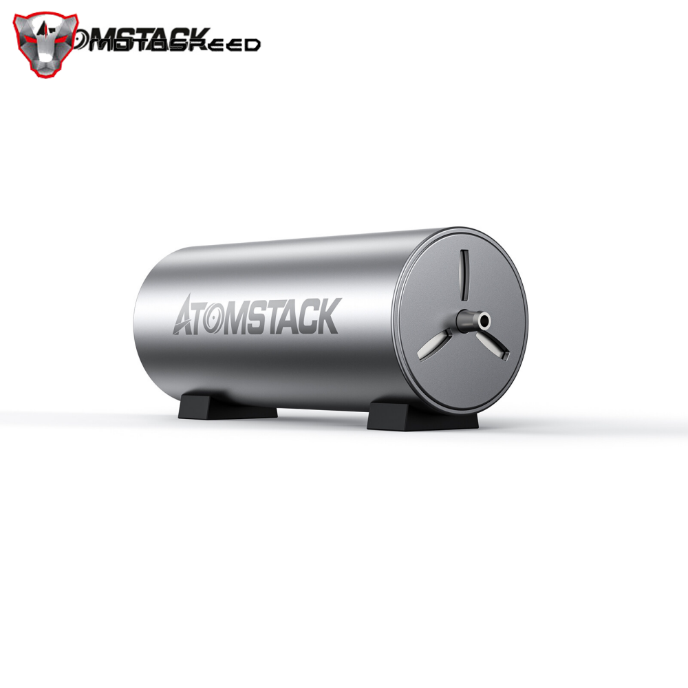Kkmoon original atomstack la-ser cutting/engraving air-assisted accessories high airflow 10-30l/min adjustable to remove smoke and dust easy to install for atomstack/neje/xtool/ortur/sculpfun la-ser engraver