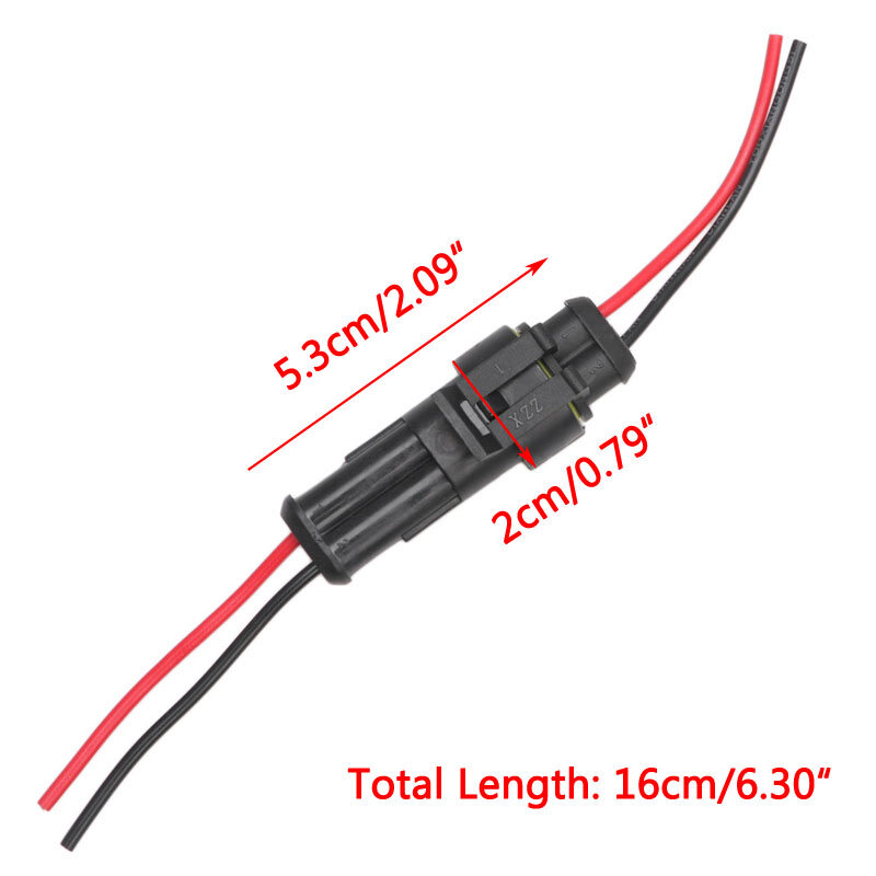 Bộ Dây Cắm Phích Cắm Đầu Nối Điện Chống Nước Tự Động Cho Xe Hơi 5X2 Chốt, Mới