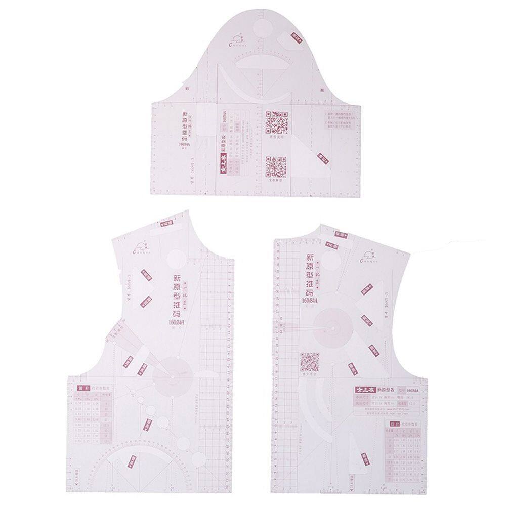 DINGNANRONG Small High Quality Craft Tailor Garment Sewing Tool Cloth Design Ruler Measure Ruler Pattern Making French Curve Ruler