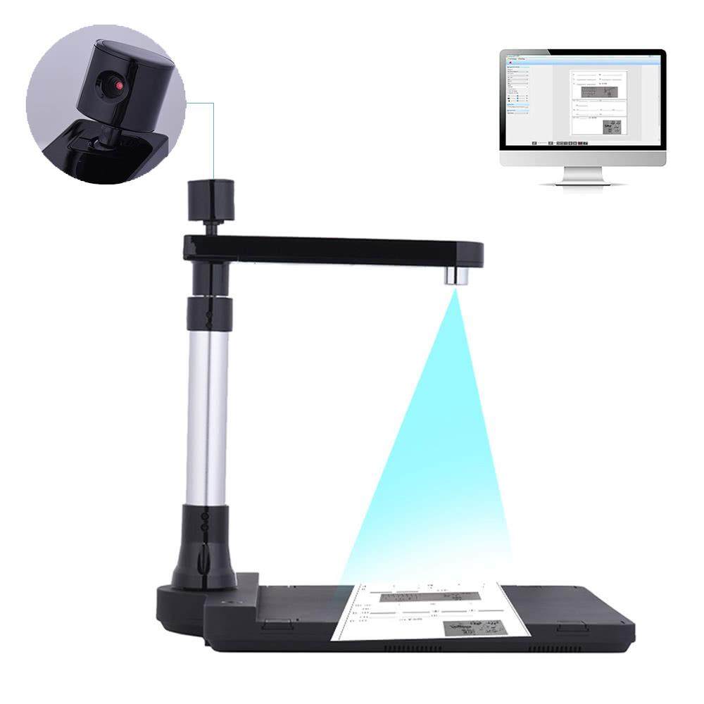 HD Disesuaikan Buku USB Gambar Kamera Dokumen Scanner Lensa Ganda (10 Mega-Pixel & 2 Mega-pixel) max. a3 Ukuran Pemindaian untuk Kelas Perpustakaan Kantor Bank