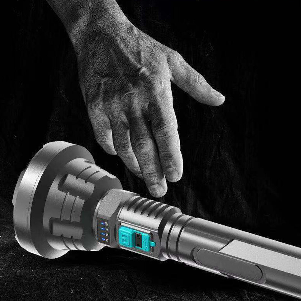 [In Stock] Original Super Bright 10000000LM Torch Powerful LED Flashlight USB Re-chargeable Tactical light flashlight re-chargeable torchlight flashlight powerful emergency light re-chargeable flashlight