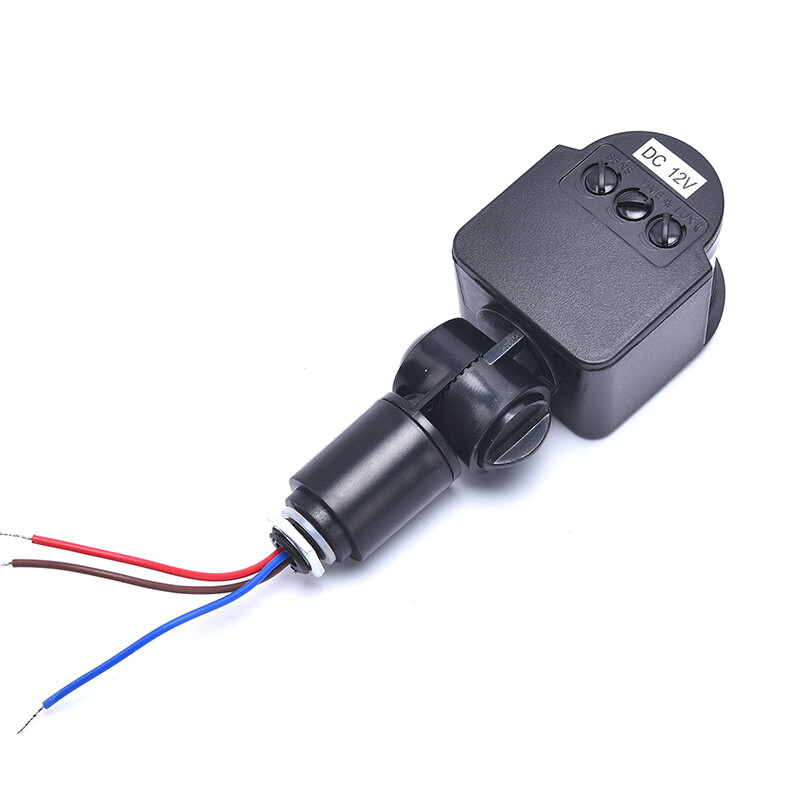 Trailbhàng có sẵncảm biến chuyển động cảm biến chuyển động pir hồng ngoại dc12v công tắc đèn cảm biến ngoài trời