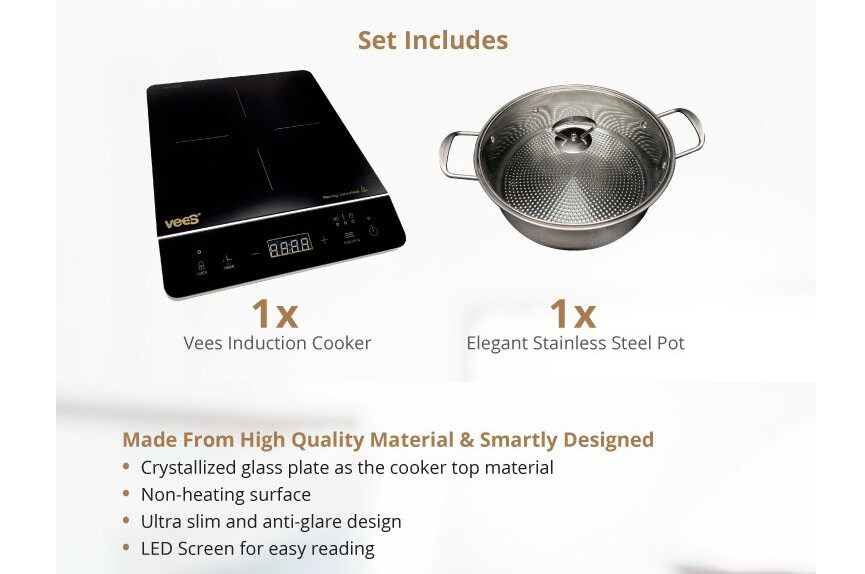 vees induction cooker e300g