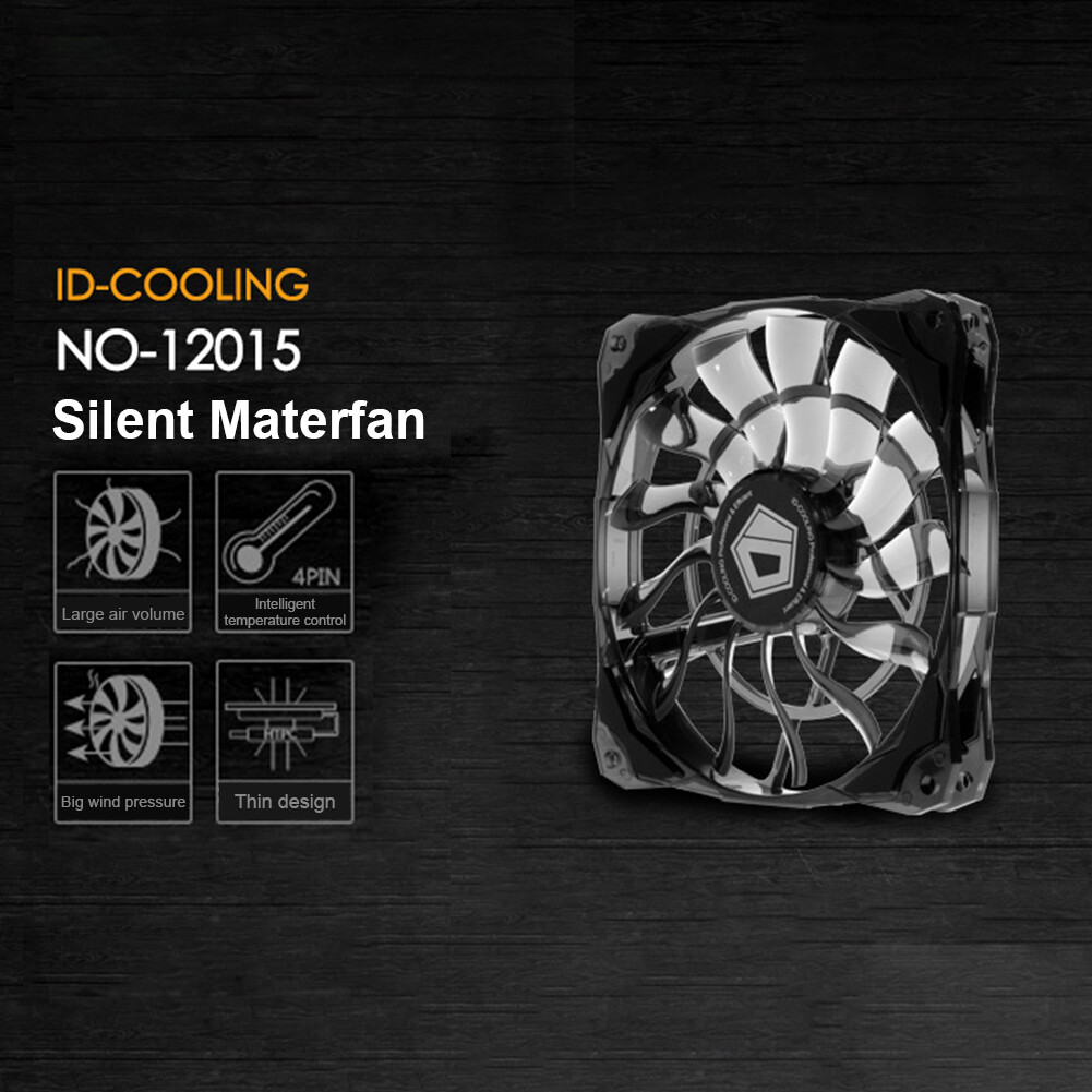 Hệ Thống Làm Mát Waterblock 12Cm Quạt Tản Nhiệt Khung Gầm Mỏng Cho Vỏ Máy Tính CPU 4 Pin Bộ Tản Nhiệt Im Lặng