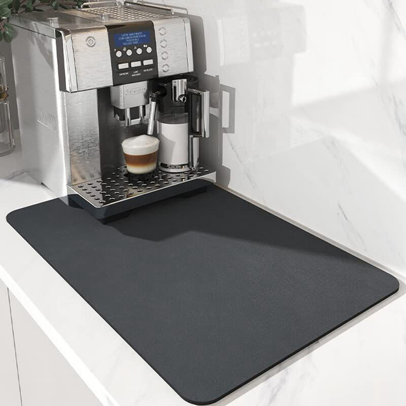 Blowing 1Pc Absorbent Mat Kitchen Counter Draining Pad Waterproof Non-slip Pad
