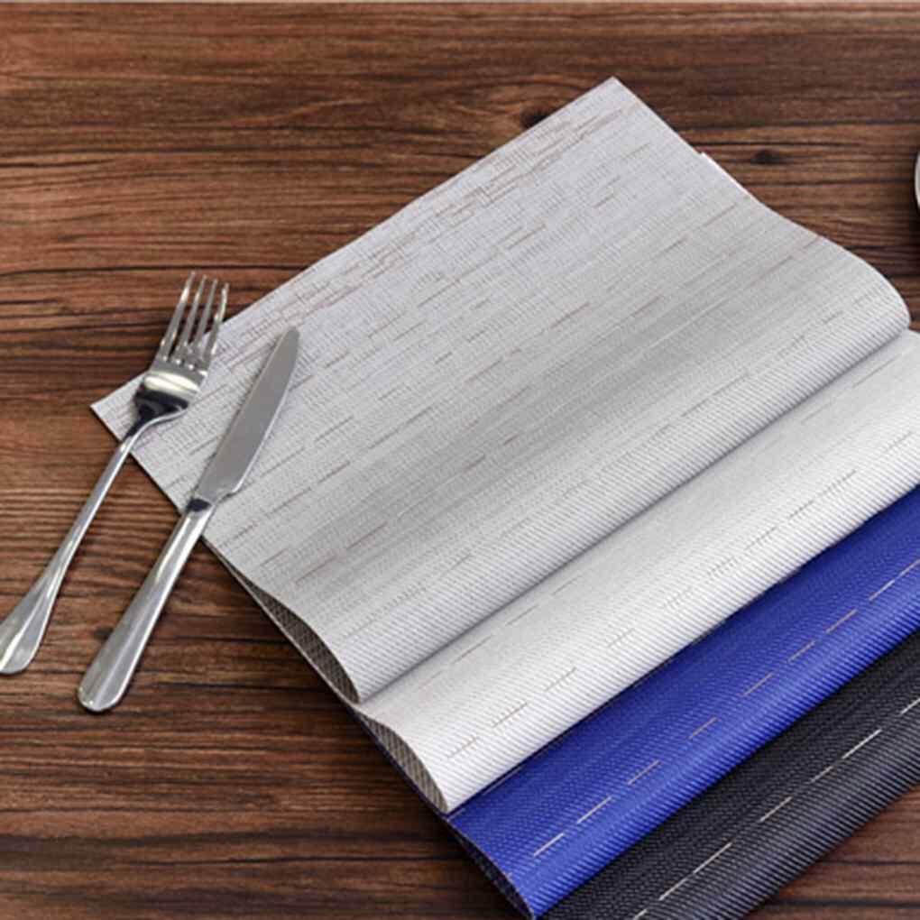 NHỰA PVC Đơn Giản Phong Cách Phương Tây Thực Phẩm Bàn Thảm Cách Nhiệt Placemat Làm Dày Để Bàn Thảm Khách Sạn