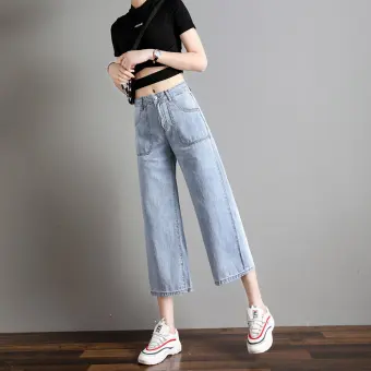 cropped ladies jeans