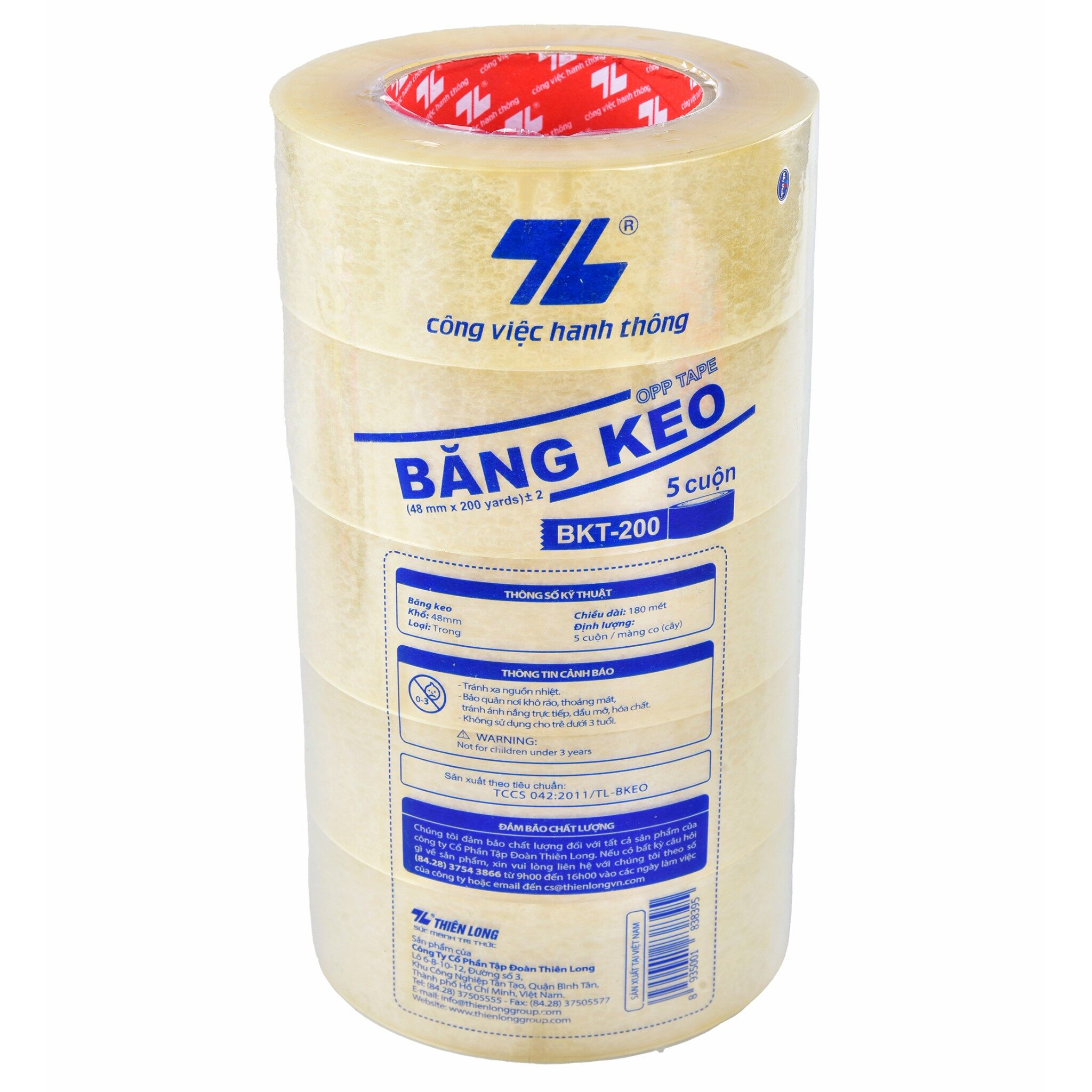 Băng keo trong Thiên Long BKT-200