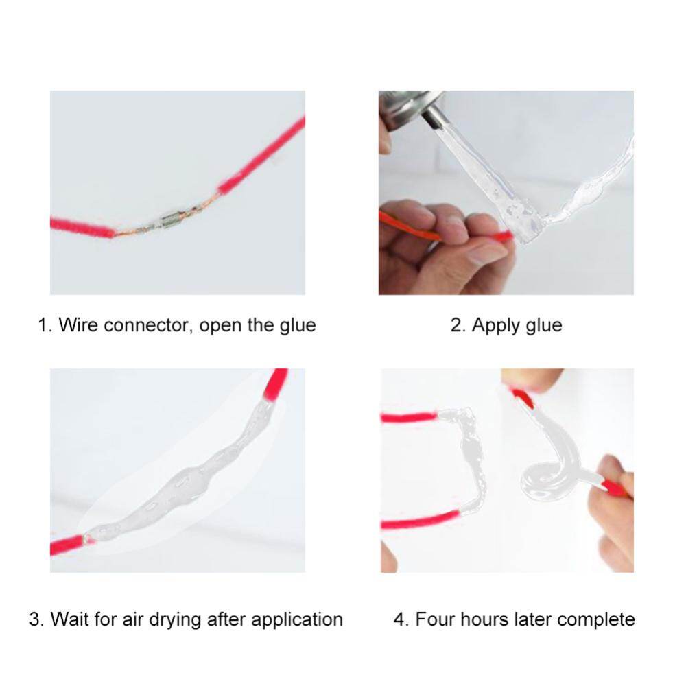 Liquid Insulating Tape 50ml Waterproof Electrical Cable Insulation Paste Glue