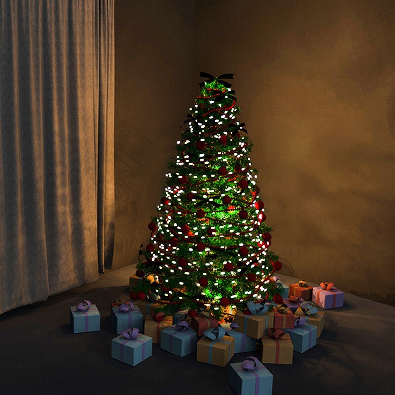 5M/10M LED USB Multi-mode String Light Copper Wire String Fairy Light Strings Lights LED Party Wedding Decoration Garland Festival Warm White 50LED 100LED Fairy Light
