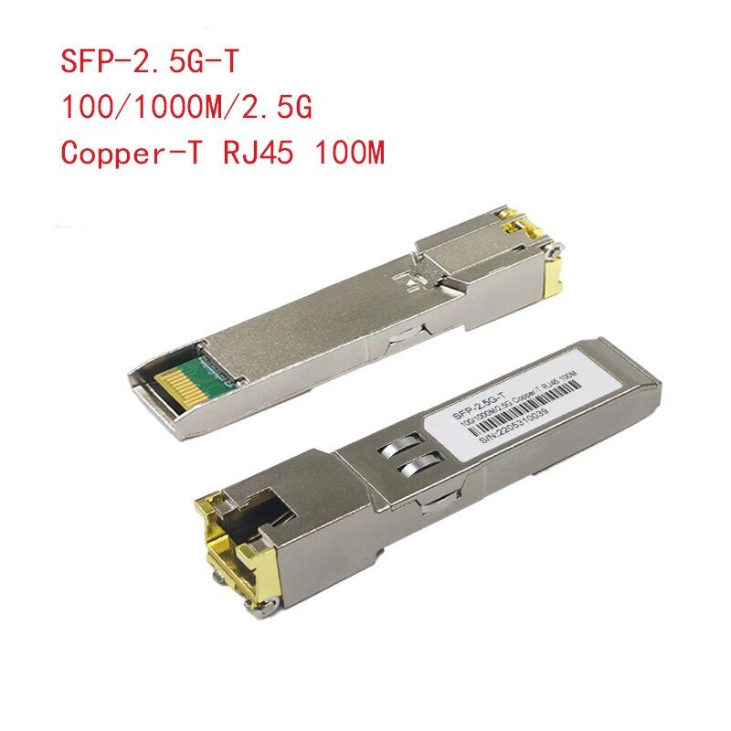 2.5g sfp + naar rj45 koper module 2.5gb sfp rj45 module sfp sfp +-t 2.5gbase-t koper sfp 100m voor cisco mikrotik tp-link d-link