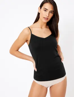 M S Cotton Rich Strappy Vest Buy Sell Online Camisoles Slips With Cheap Price Lazada Singapore